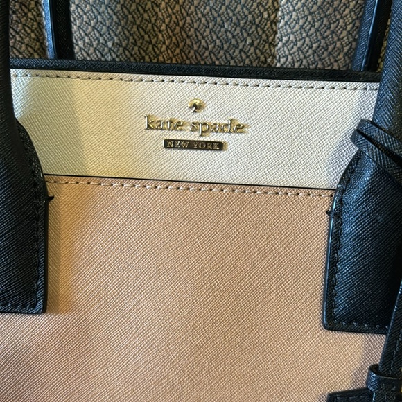 Kate Spade ‘Staci’ Large Satchel. Camel and black block color. - Picture 6 of 6